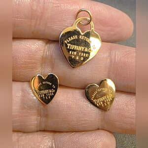 💛18K Heart Earring And Pendant Set